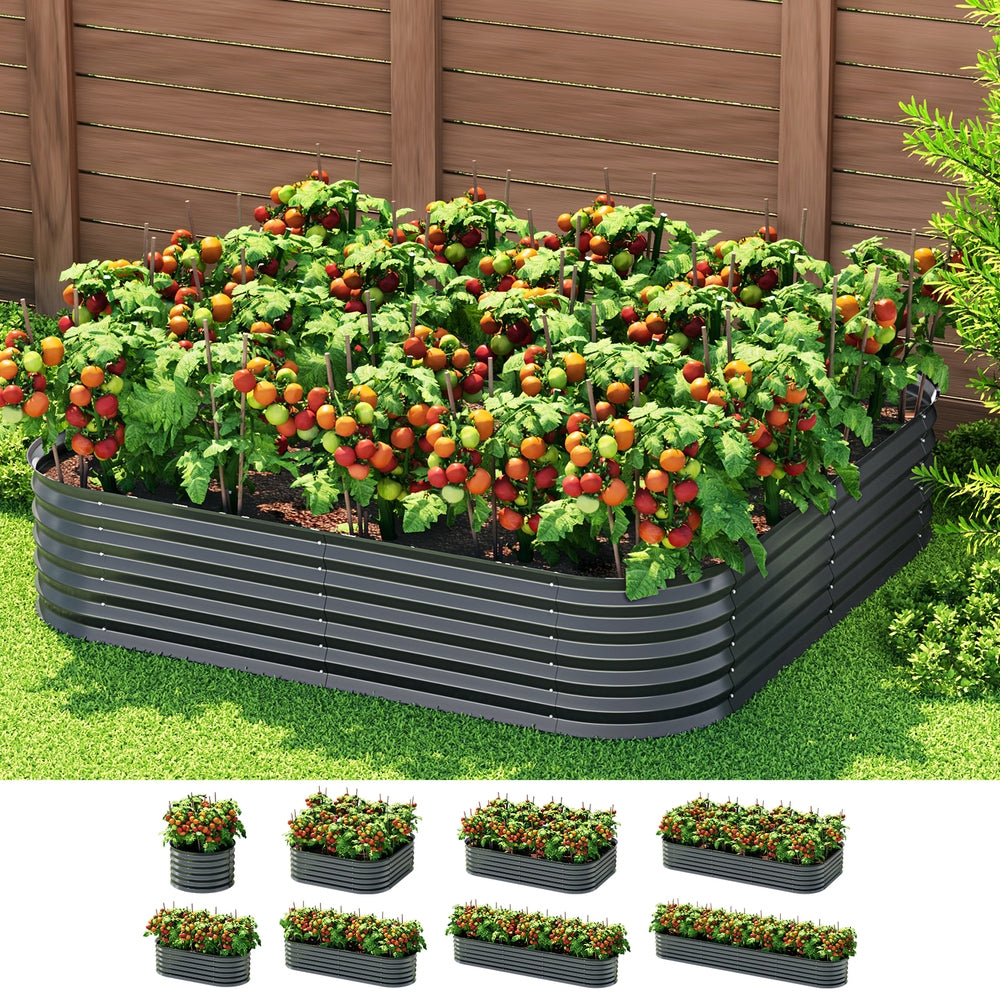 Green Fingers Garden Bed 9 In 1 Modular Planter Box 40CM height - MarKay Outdoors