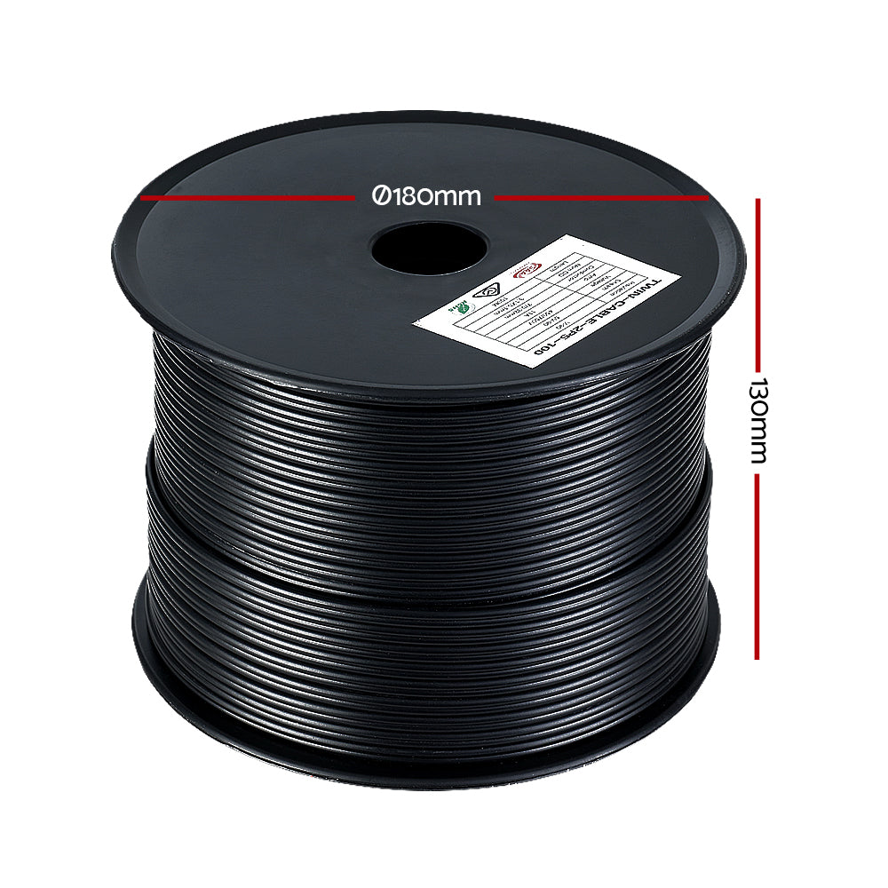 2.5MM Electrical Cable Twin Core Extension Wire 100M Car Solar Panel 450V - MarKay Outdoors