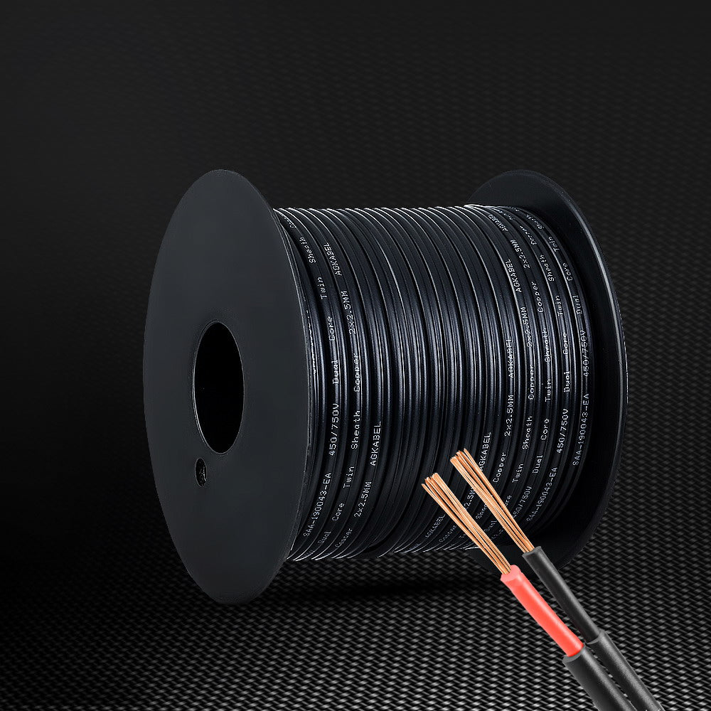 2.5MM Electrical Cable Twin Core Extension Wire 30M Car Solar Panel 450V - MarKay Outdoors