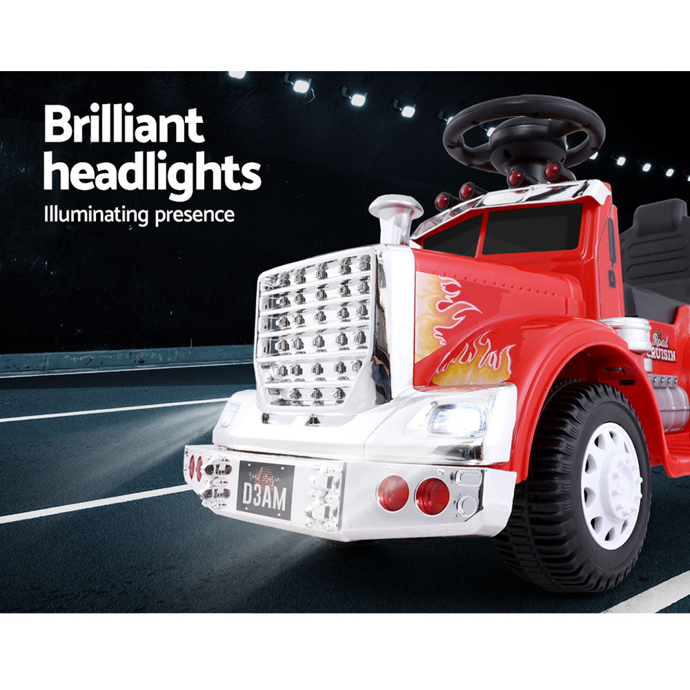 Ride On Cars Kids Electric Toys Car Battery Truck Childrens Motorbike Toy Rigo Red - MarKay Outdoors