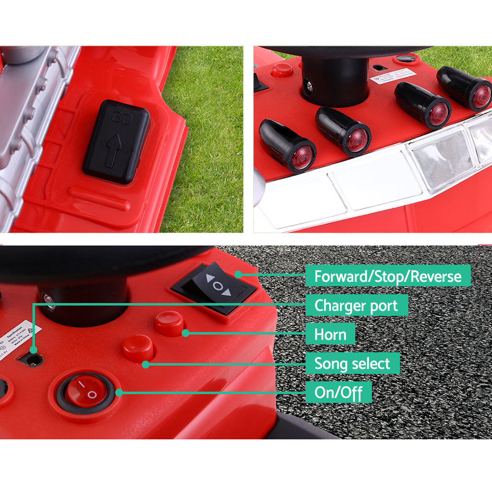 Ride On Cars Kids Electric Toys Car Battery Truck Childrens Motorbike Toy Rigo Red - MarKay Outdoors