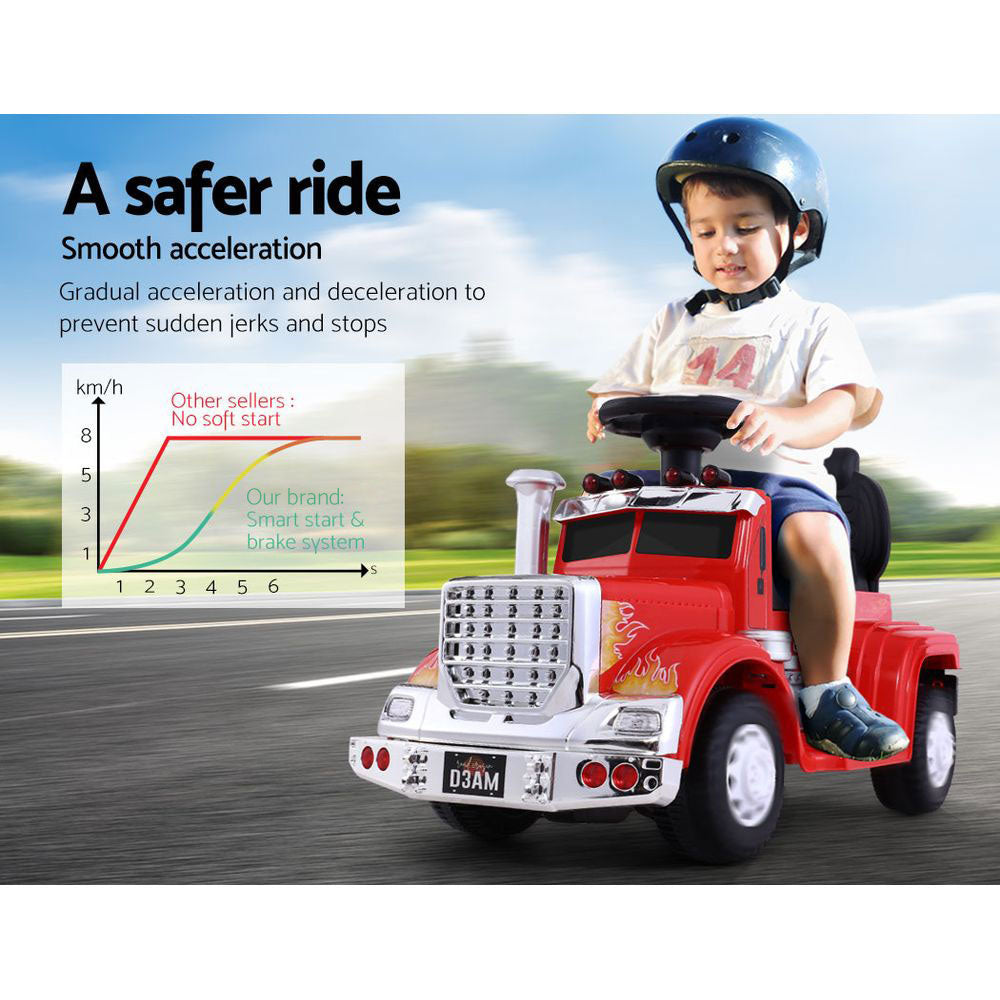 Ride On Cars Kids Electric Toys Car Battery Truck Childrens Motorbike Toy Rigo Red - MarKay Outdoors