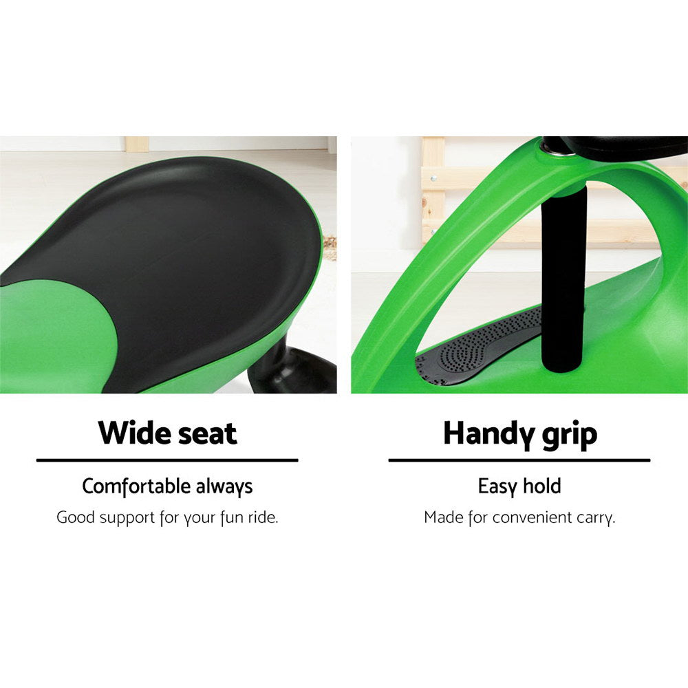 Rigo Kids Ride On Swing Car -Green - MarKay Outdoors