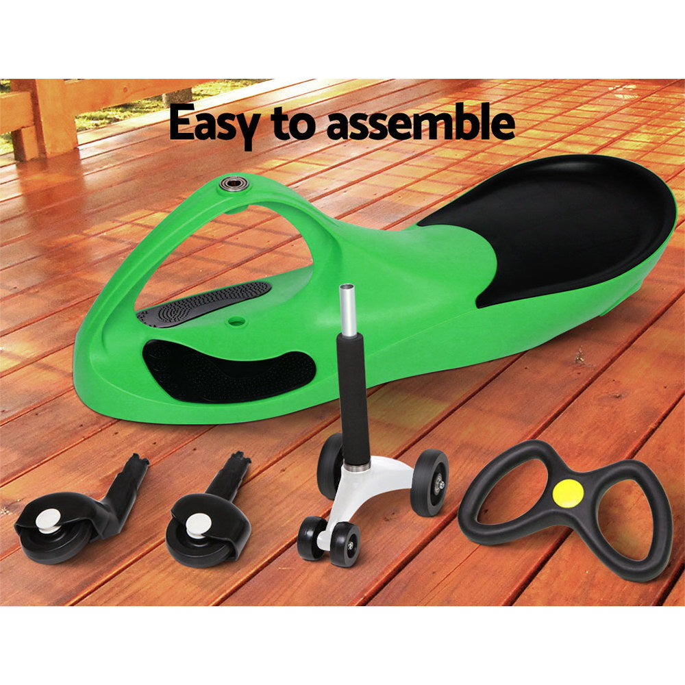 Rigo Kids Ride On Swing Car -Green - MarKay Outdoors