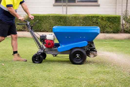 Top-dress a lawn quickly before rainy season