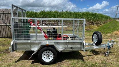Stump grinder and trailer
