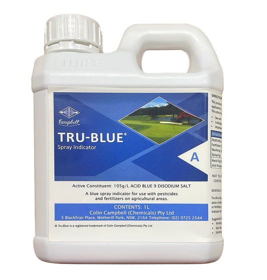 Tru-blue spray indicator