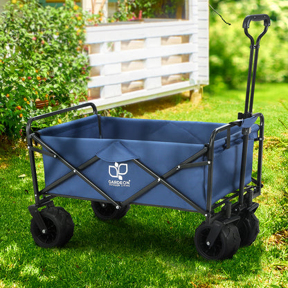 Gardeon Foldable Wagon Cart Trolley Cart Collapsible Beach Outdoor Garden Cart