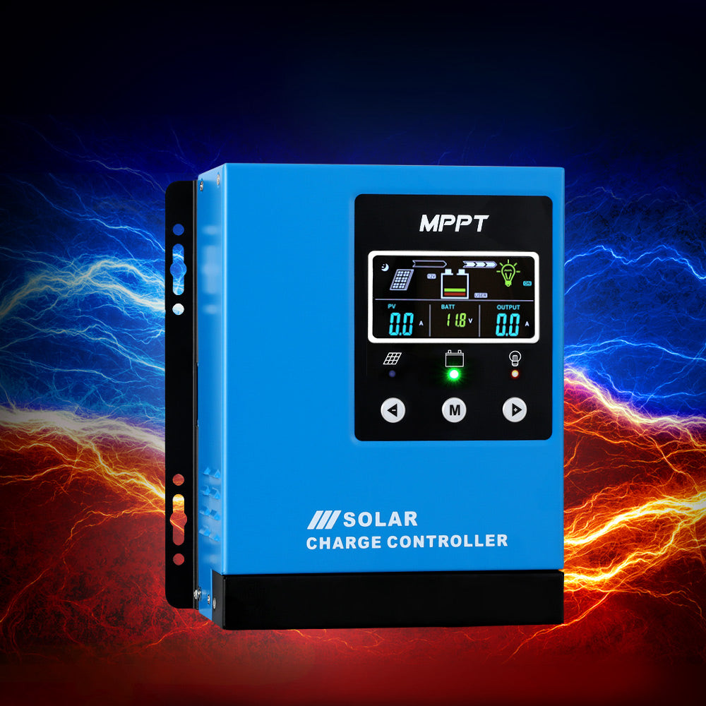 Giantz 40A MPPT Solar Charge Controller Auto 12V/24V/36V/48V Battery Regulator