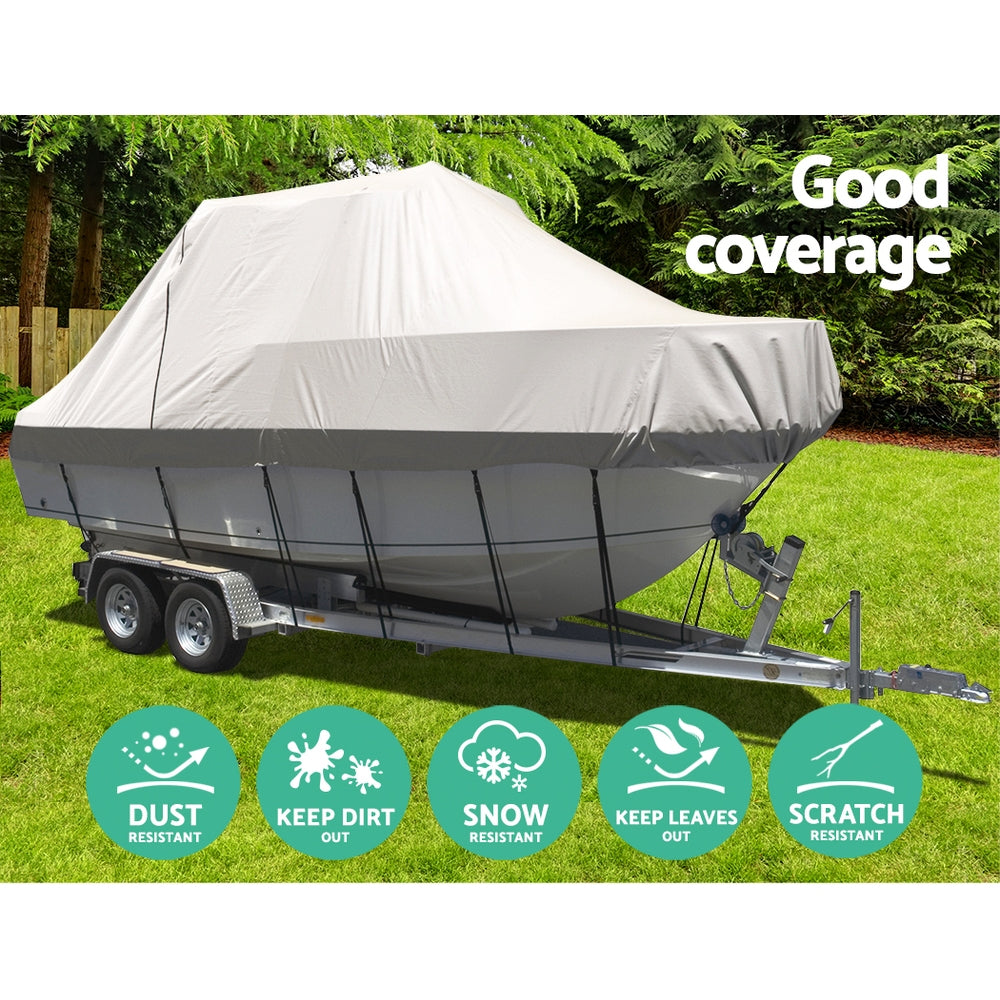 Seamanship 17-19ft Boat Cover Trailerable Jumbo 600D Marine Heavy Duty