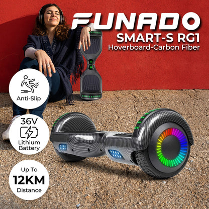 Funado Smart-S W1 Hoverboard Carbon Fiber