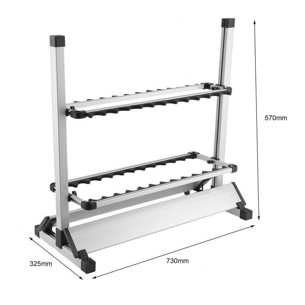 Fishing Rod Rack Holder 24 Rods Storage