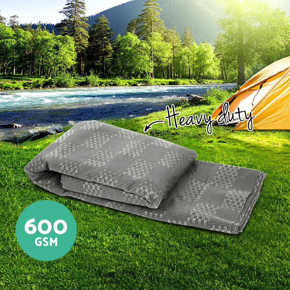 Weisshorn 7M X 2.5M Annex Matting 600 GSM Caravan Park Mats Camping Annexes - MarKay Outdoors