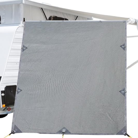 Pop Top Caravan Privacy Screen 2.1 x 1.8M Sun Shade End Wall Roll Out Awning - MarKay Outdoors