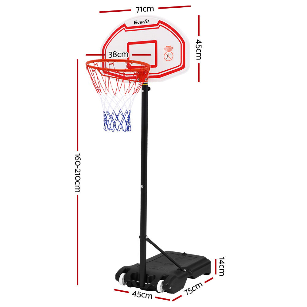 Pro Portable Basketball Stand System Hoop Height Adjustable Net Ring - MarKay Outdoors