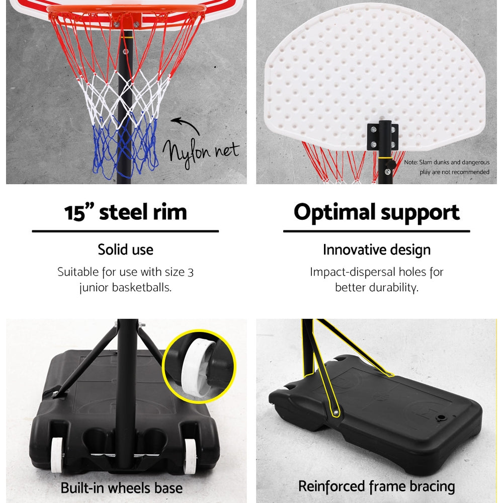 Pro Portable Basketball Stand System Hoop Height Adjustable Net Ring - MarKay Outdoors