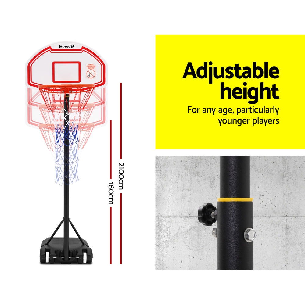 Pro Portable Basketball Stand System Hoop Height Adjustable Net Ring - MarKay Outdoors