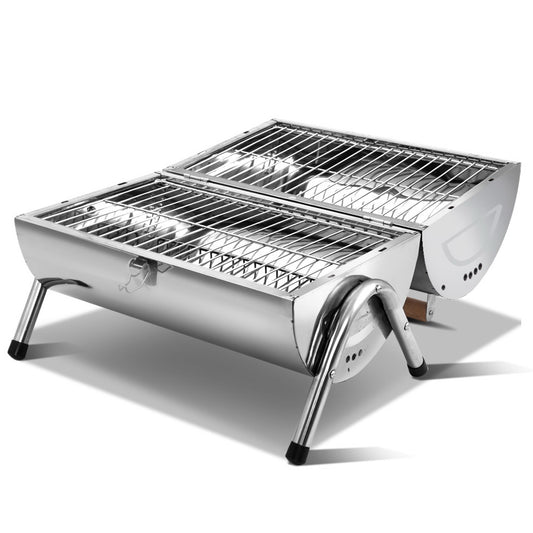 Grillz Portable BBQ Drill Outdoor Camping Charcoal Barbeque Smoker Foldable - MarKay Outdoors