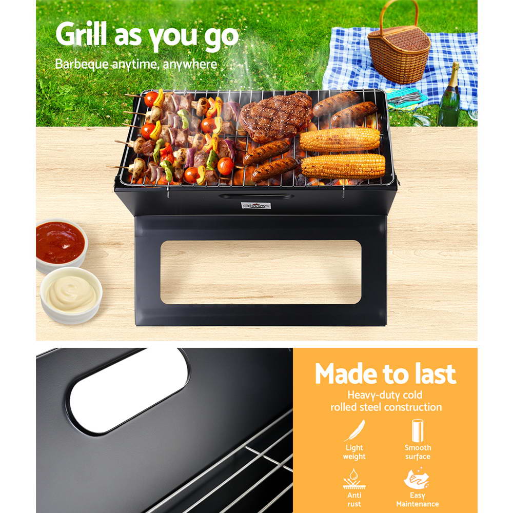 Grillz Notebook Portable Charcoal BBQ Grill - MarKay Outdoors