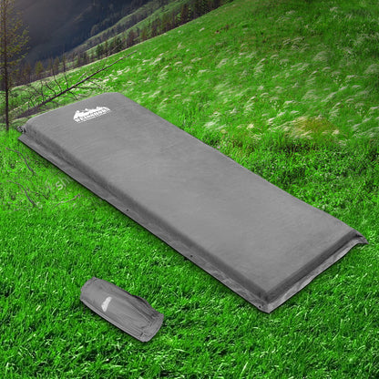 Weisshorn Single Size Self Inflating Matress - Grey - MarKay Outdoors