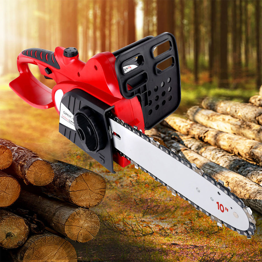 Giantz 20V Cordless Chainsaw - Black and Red - MarKay Outdoors