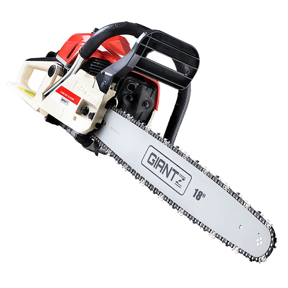 Giantz Petrol Chainsaw Commercial E-Start 18'' - MarKay Outdoors