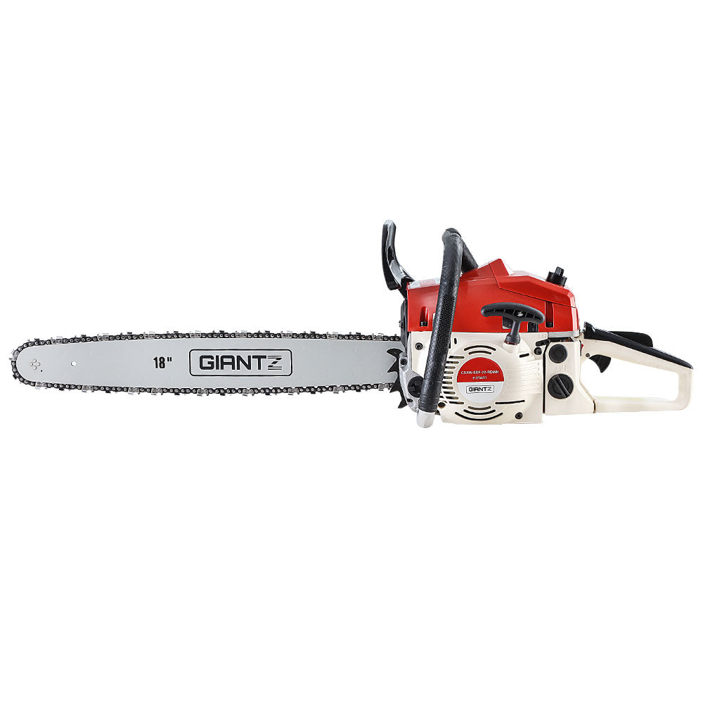 Giantz Petrol Chainsaw Commercial E-Start 18'' - MarKay Outdoors