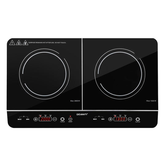 Devanti Electric Induction Cooktop 60cm Portable Kitchen Ceramic Glass Cooker - MarKay Outdoors