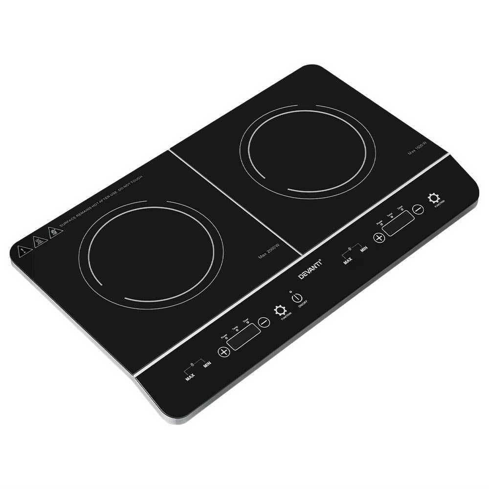 Devanti Electric Induction Cooktop 60cm Portable Kitchen Ceramic Glass Cooker - MarKay Outdoors