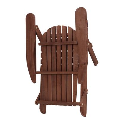 Gardeon Outdoor Furniture Beach Chair Wooden Adirondack Patio Lounge Garden - MarKay Outdoors