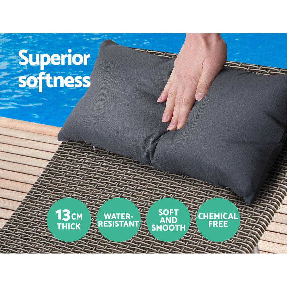 Gardeon Outdoor Sun Lounge Furniture Day Bed Wicker Pillow Sofa Set - MarKay Outdoors