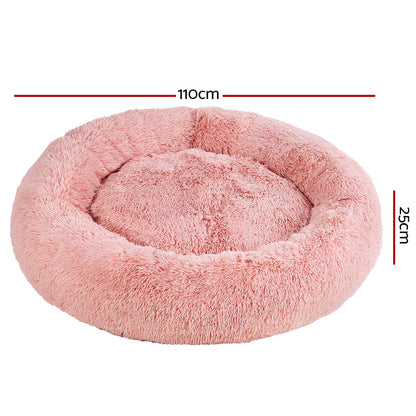 i.Pet Dog Bed Pet Bed Cat Extra Large 110cm Pink - MarKay Outdoors