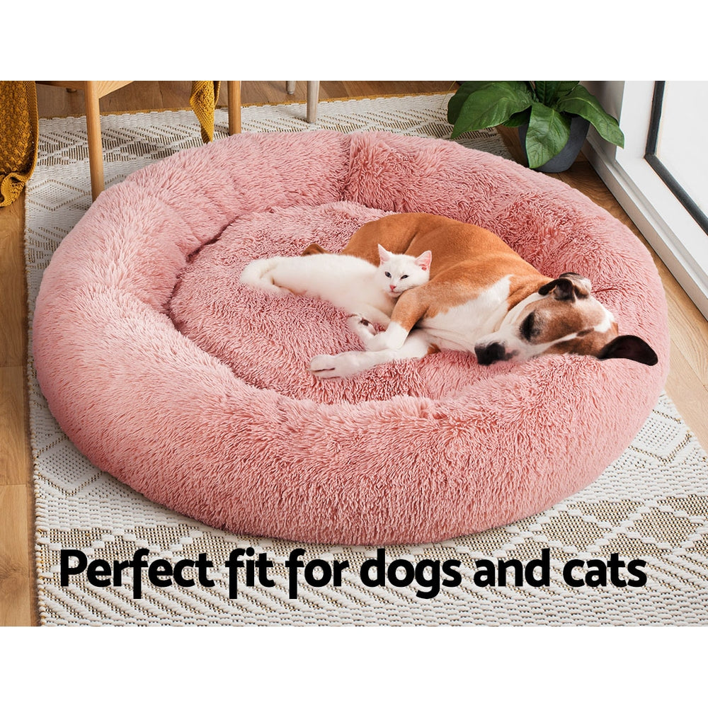 i.Pet Dog Bed Pet Bed Cat Extra Large 110cm Pink - MarKay Outdoors