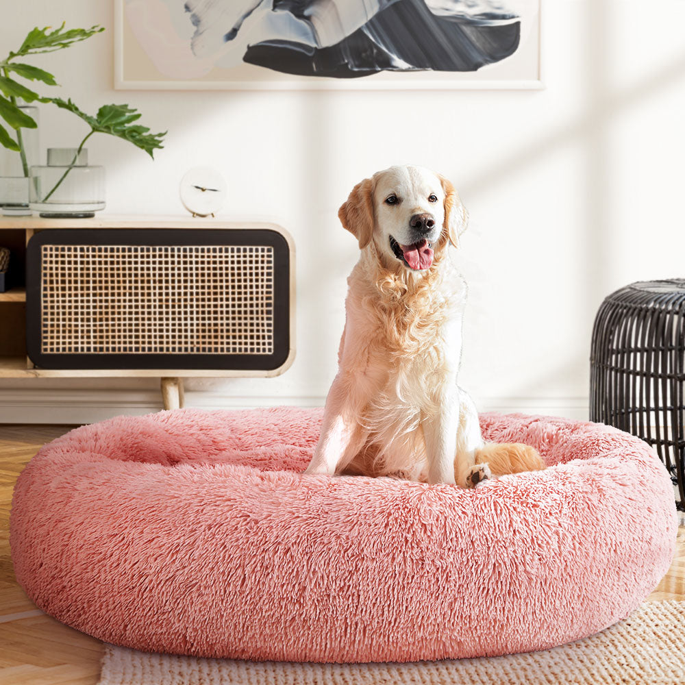 i.Pet Dog Bed Pet Bed Cat Extra Large 110cm Pink - MarKay Outdoors