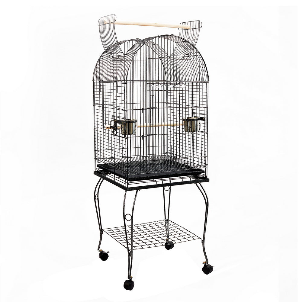 i.Pet Large Bird Cage with Perch - Black - MarKay Outdoors