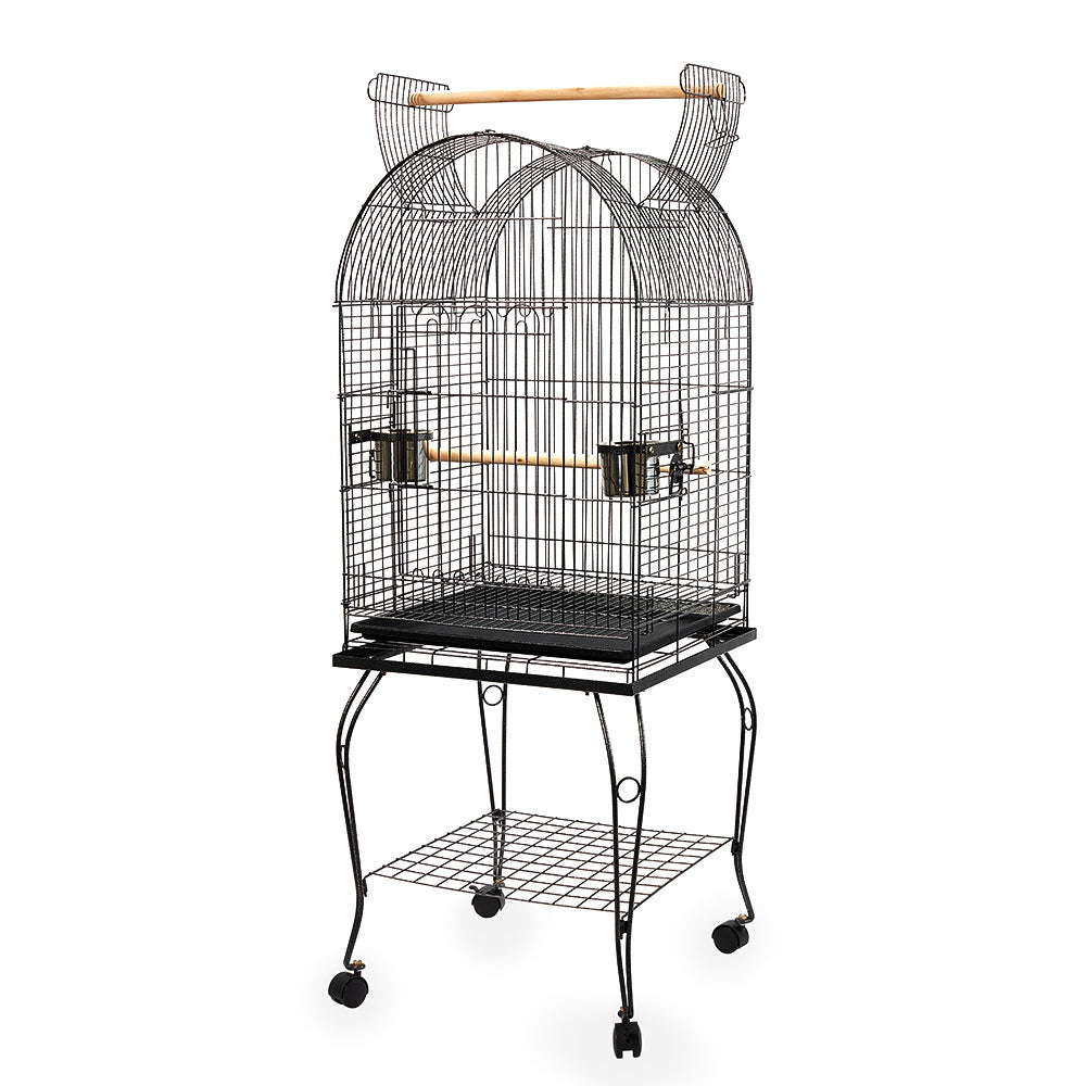 i.Pet Large Bird Cage with Perch - Black - MarKay Outdoors