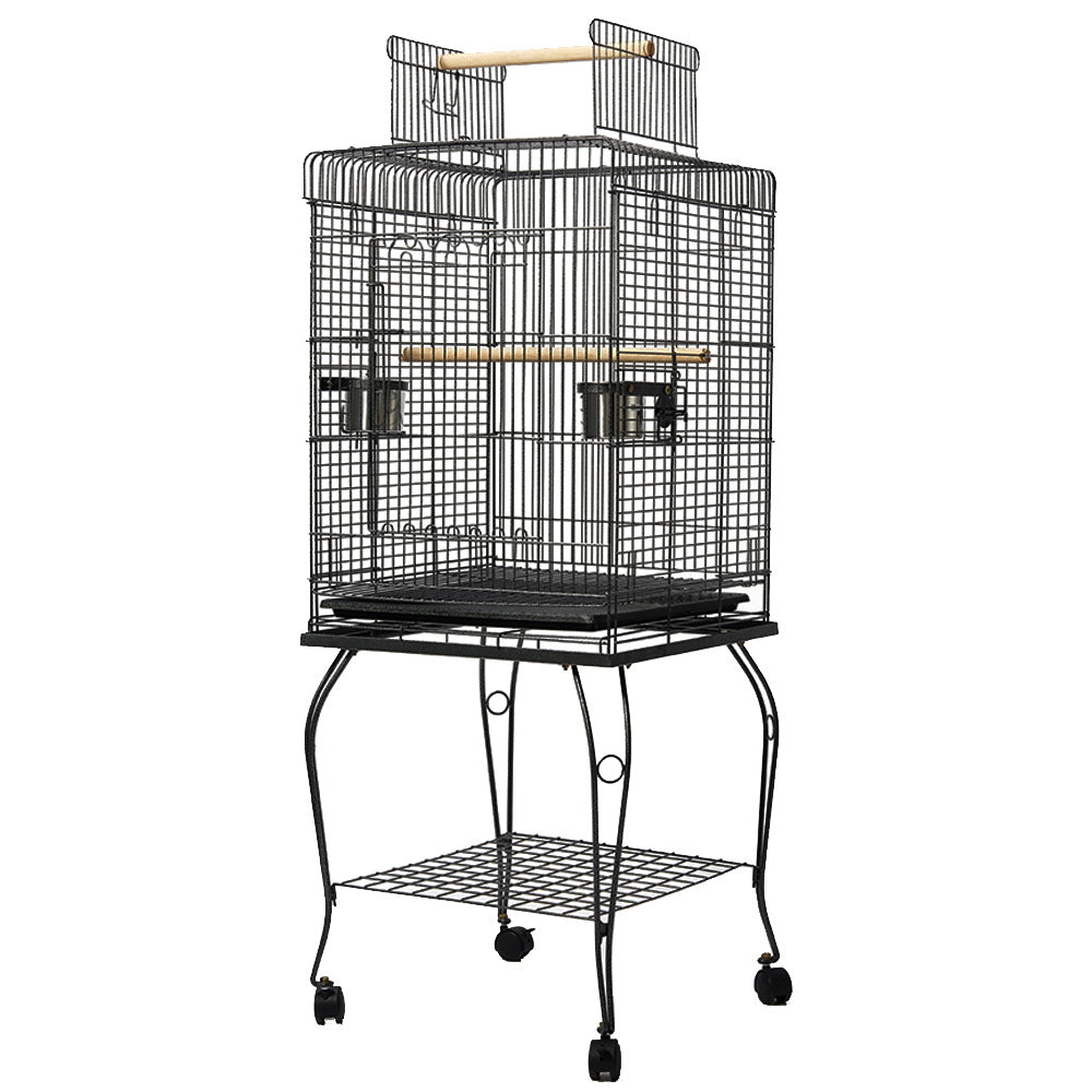 i.Pet Large Bird Cage with Perch - Black - MarKay Outdoors