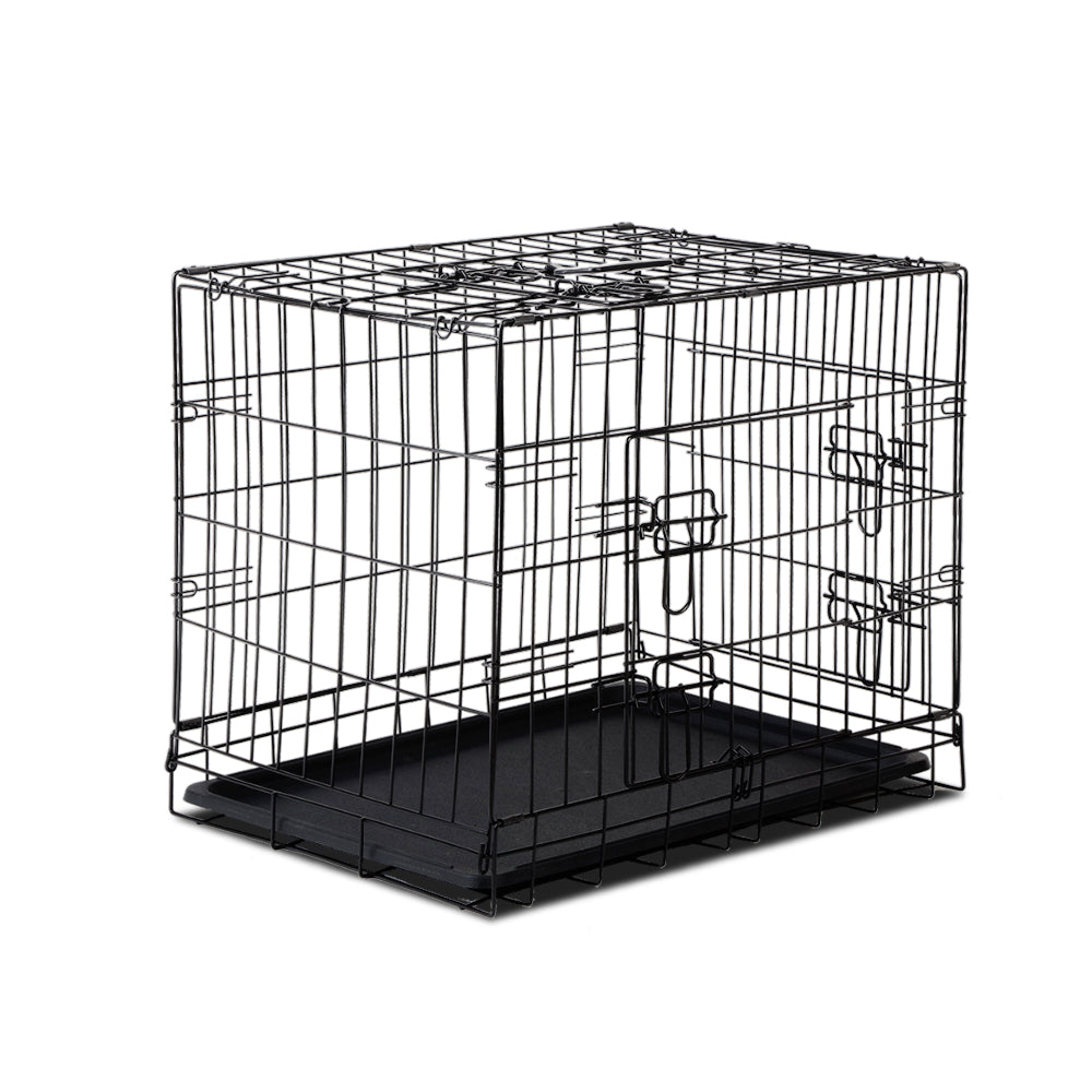 i.Pet Dog Cage 24inch Pet Cage - Black - MarKay Outdoors