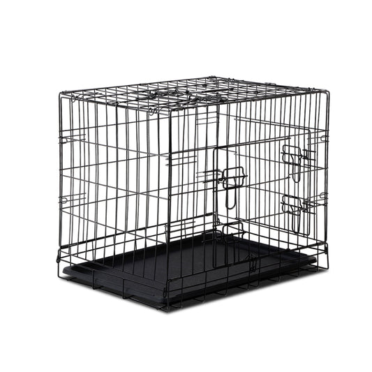 i.Pet Dog Cage 24inch Pet Cage - Black - MarKay Outdoors