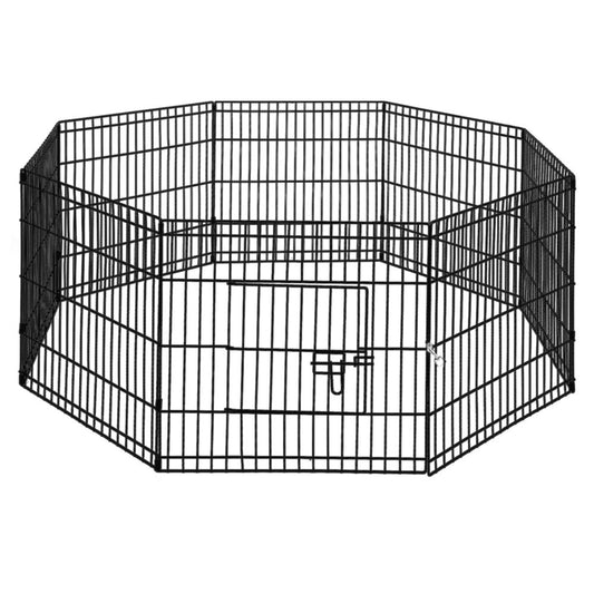 i.Pet Pet Dog Playpen 24" 8 Panel Puppy Exercise Cage Enclosure Fence - MarKay Outdoors