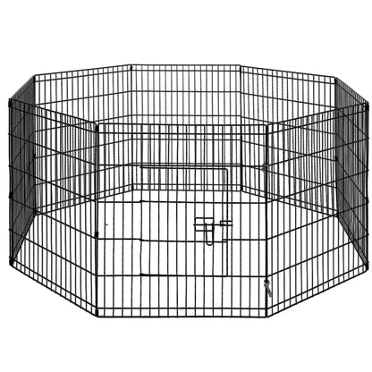 i.Pet Pet Playpen Dog Playpen 30" 8 Panel Puppy Exercise Cage Enclosure Fence - MarKay Outdoors