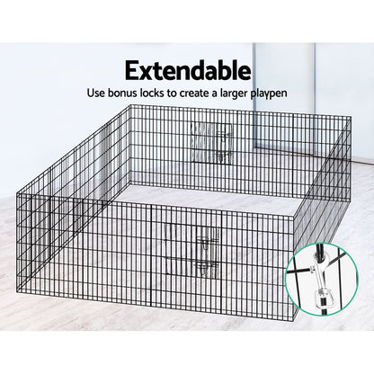 i.Pet Pet Dog Playpen 36" 8 Panel Puppy Exercise Cage Enclosure Fence - MarKay Outdoors