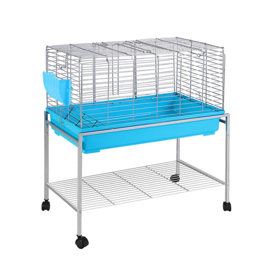 i.Pet Rabbit Cage Hutch Cages Indoor Hamster Enclosure Carrier Bunny Blue - MarKay Outdoors