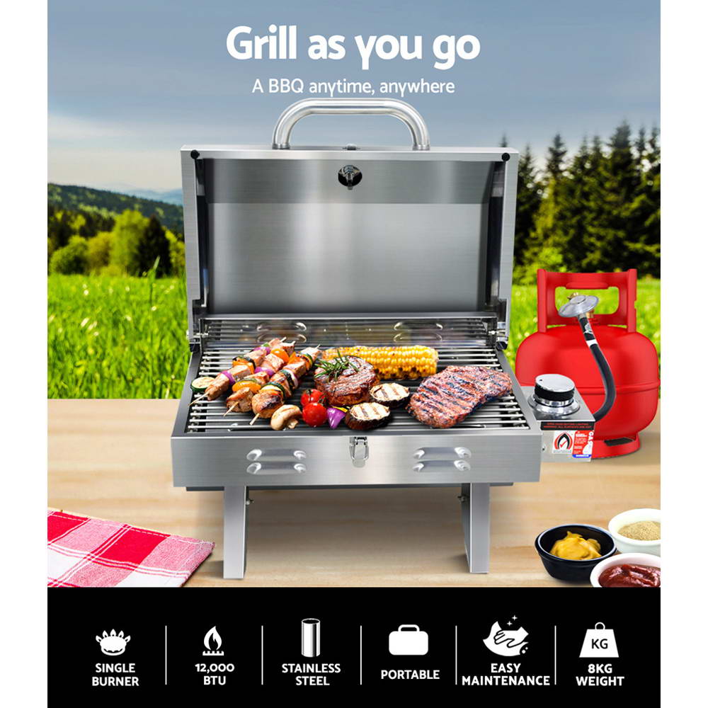 Grillz Portable Gas BBQ Grill Heater - MarKay Outdoors