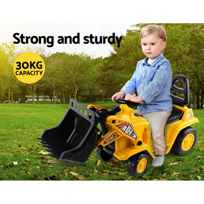 Keezi Kids Ride On Bulldozer - Yellow - MarKay Outdoors