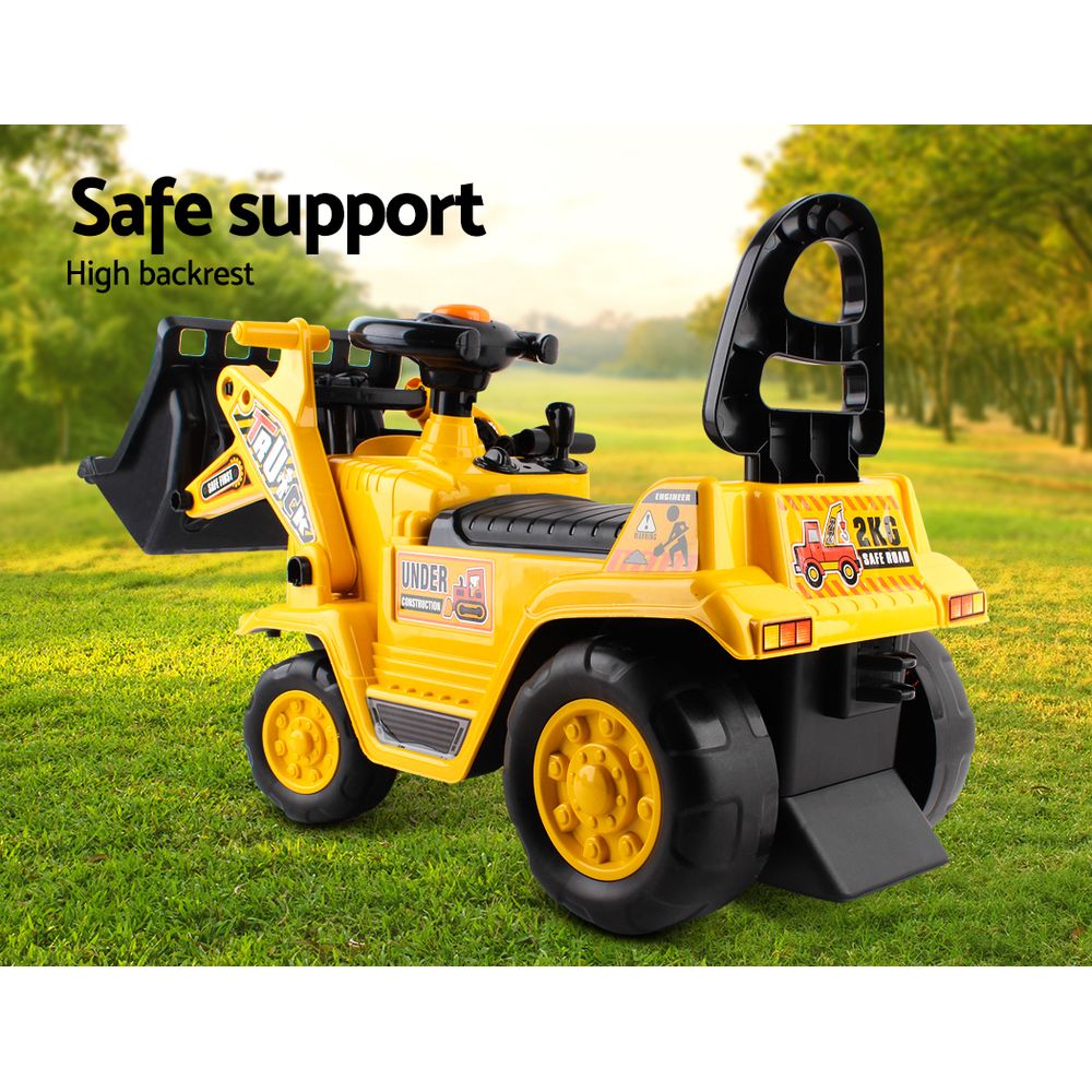 Keezi Kids Ride On Bulldozer - Yellow - MarKay Outdoors