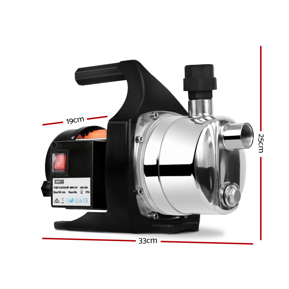 Giantz 800W Stainless Steel Garden Water Pump - MarKay Outdoors