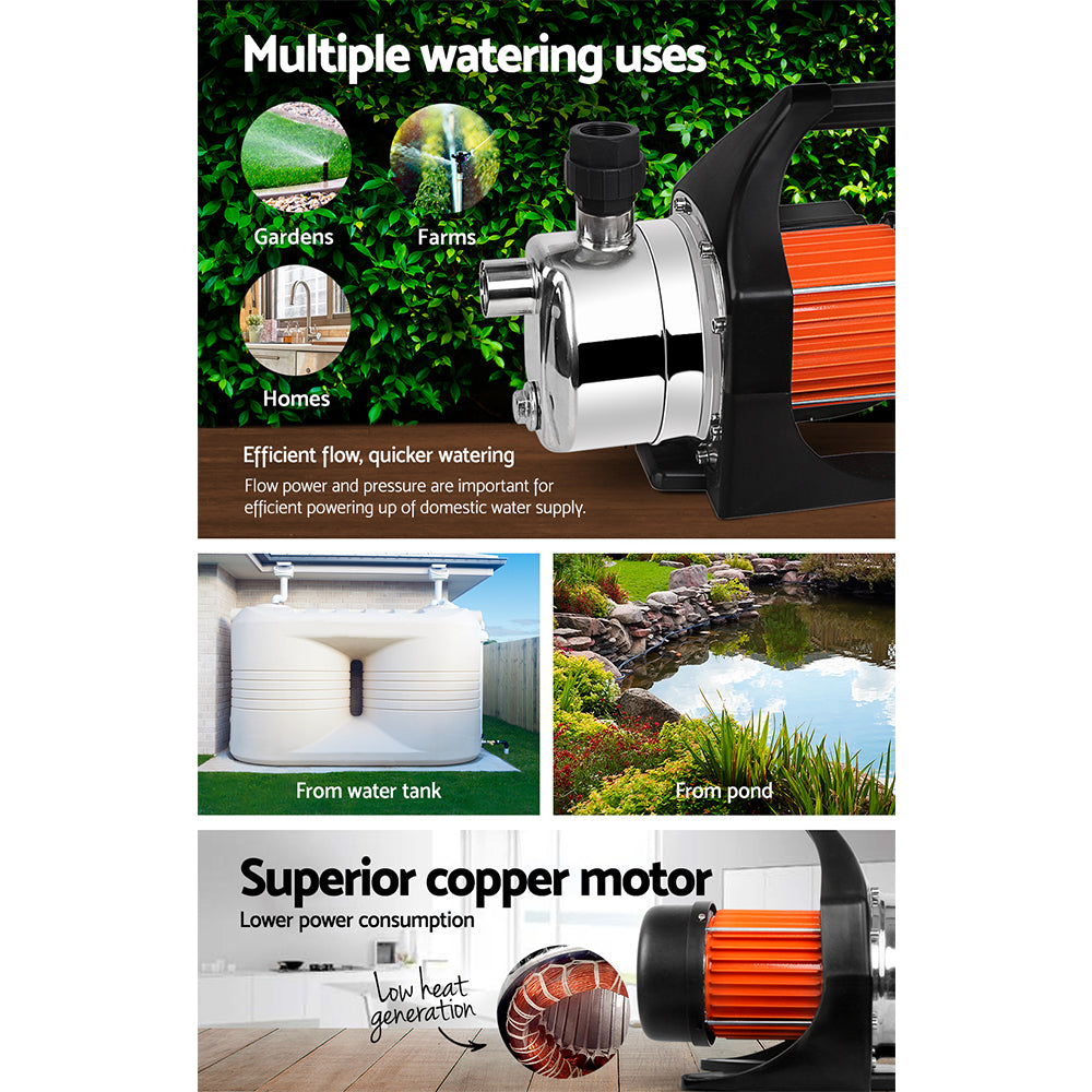 Giantz 800W Stainless Steel Garden Water Pump - MarKay Outdoors