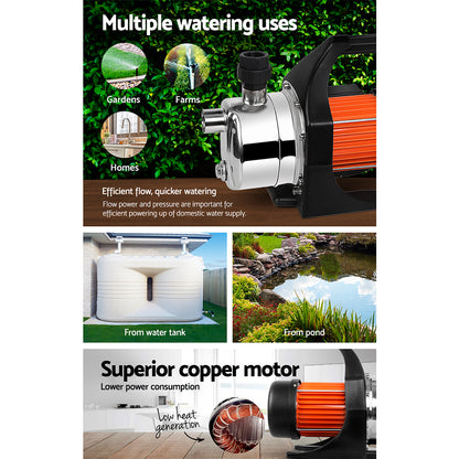 Giantz 800W Stainless Steel Garden Water Pump - MarKay Outdoors