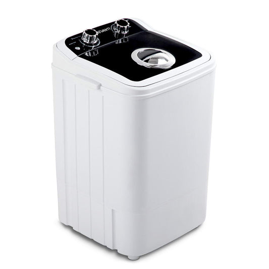 Devanti 4.6KG Mini Portable Washing Machine - Black - MarKay Outdoors